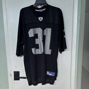 Oakland Raiders BUCHANAN 31 NFL jersey black mesh Reebok